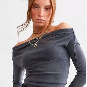 We The Free Charcoal Gigi Top